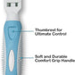 Pets First Professional Pet Mat Remover - Dematting Tool for Grooming Cats & Dogs - Removes Matted Fur, Tangles, Knots, Loose Hair & Dirt - Stainless Steel, Gentle Teeth, Soft Comfort Grip Handle,Blue