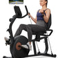 MERACH Recumbent Exercise Bike for Home with Smart Bluetooth and Exclusive App Connectivity, LCD, Heart Rate Handle, Magnetic Recumbent Bikes S08/S23