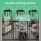 ALLAIBB Extra Wide Pressure Mounted Baby Gate Walk Through Child Kids Safety Toddler Tension Black Long Large Pet Dog Gates with Extension for doorways Kitchen (52.76-62.2"/134-158cm, Black)