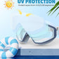 NSSIW Swim Goggles Swimming Kids-Goggles: Anti Fog No Leak with Nose Clip Earplugs for Girls Boys Youth 6-14 3 Pack