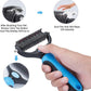 Pet Grooming Tool - 2 Sided Undercoat Rake for Cats and Dogs - Safe Dematting Comb for Easy Mats & Tangles Removing - No More Nasty Shedding and Flying Hair