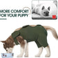 Kuoser Dog Surgery Recovery Suit, Thigh Wound Protective Sleeve for Dogs, Dog Recovery Sleeve for Female Male Dogs, Pet Surgical Suit for Spay Neuter, Dog Onesie After Surgery, Green XXL