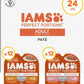 IAMS Perfect Portions Healthy Adult Wet Cat Food Pate, Chicken and Salmon Recipe Variety Pack, 2.6 oz. Twin-Pack Trays (24 Count, 48 Servings)