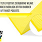The Rag Company - Standard Waffle Weave Microfiber Towels (3-Pack) Detailing, Window, Glass and Drying, Wax & Polish, Lint-Free, Streak-Free, 370gsm, 16in x 16in, Yellow