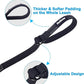 PetBonus 2 Packs Short Dog Leash, Safety Wrist Strap for Retractable Dog Leash, Reflective Design and Adjustable Soft Padded Handle, Extra Layer Security for Pet Stroller (Black, Black)