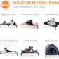 K&H Pet Products Elevated Outdoor Dog Cot Bed, Raised Cooling Bed with Washable Breathable Mesh for Large Dogs, Portable Raised Platform Pet Bed, Heavy Duty Metal Frame Hammock Bed, Jumbo, Gray