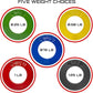 Micro Gainz Olympic Fractional Weight Plates Set, 10 Piece Olympic Weight Plates Set with Bag, Designed for Olympic Barbells for Strength Training and Micro Loading, Made in USA