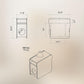 WERMO 12'' Narrow End Table for Living Room - Small Side Table with Shelf, Magazine Holder and Storage Doubling as Cat Hideaway for Couch, Chair and Bedside. Wood Night Stand for Bedroom (Oak)