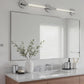 20x40 Inch Nickel Bathroom Mirror for Wall, Aluminum Frame Rectangle Rectangular Vanity Mirror, Modern Large for Bedroom, Living Room, Horizontal or Vertical