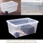 kathson 2PCS Reptile Feeding Box Portable Small Snake Terrarium Habitat Mini Pet Breeding Cage Hatching Container Transparent Gecko Houses for Small Frog Tarantula Spider Scorpion (White)