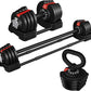Yaheetech Adjustable Dumbbell Set Free Weight Dumbbells 40lbs/52.5lbs/90lbs Fast Adjust Dumbbells Dumbbell Weight Set, with Tray for Men/Women Strength Training Equipment