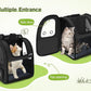 Pecute Pet Carrier Backpack, Dog Carrier Backpack, Expandable with Breathable Mesh for Small Dogs Cats Puppies, Pet Backpack Bag for Hiking Travel Camping Outdoor Hold Pets Up to 18 Lbs