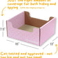 HIDE & SCRATCH Cat Scratcher Box and Cat Bed with Refillable Double-Sided Cardboard Scratch Pad for Indoor Cats