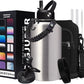 64 oz Insulated Water Bottle Stainless Steel - Gallon Water Bottle with Straw, Half Gallon Water Jug Wide Mouth, Sweat-Proof Metal Flask Mug with Paracord Handle For Gym Camping Hiking