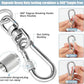 Jenico Dog Tie Out Cable - 10/15/20/30/40/50/70/100/150FT Runner Cable with Swivel Hook and Shock Spring, for Small to Medium Pets Up to 500 LBS