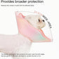 Touchdog Foldable Dog Cone Collar for Cats & Dogs - Adjustable Soft Recovery Collar with Waterproof PU Coating, Lightweight Design, 24.5cm/9.6in Wide Barrier (Pink Gradient Color, XL)