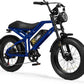 Qlife Electric Bike for Adults-1500W Peak Motor 20" Fat Tires 28MPH(Unlock to 35MPH) EBike Moped, 624-1248Wh Removable Battery Bicycle, with Dual Suspension & Brakes Motorcycle, 7-Speed,Spark