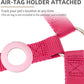 PUPTECK No Pull Dog Harness Soft Adjustable Basic Nylon Step in Puppy Vest Outdoor Walking with ID Tag and A-ir Tag Case, Hot Pink, M