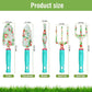 Garden Tools Set WANCHI 10 Piece Heavy Duty Floral Garden Tool Set Gardening Gifts for Women Men Birthday Rust-Proof Aluminum Garden Hand Tools Gardening Kit with Tote Bag Apron Glove