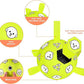 Dog Toys, Durable Dog Soccer Ball with Straps, Interactive Dog Toys, Water Fetch Ball for Tug of War, Puppy Toys for Indoor/Outdoor – Fun Dog Birthday Gift for Small & Medium Dogs, 6 Inch