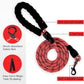 IVY&LANE No Pull Dog Harness for Medium Dogs, Dog Vest Harness with Leash, Safety Belt and Storage Strap, Fully Adjustable, 360 Reflective Strip, Soft Handle (Red, M)