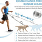 Hands Free Dog Leash with Pouch, Double Leash for Two Dogs, Retractable Bungee with Double Padded Handles, Dog Waist Leash for Dog Walking, Running Leash for Dogs, Dog Walking Accessories