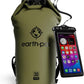 Earth Pak Waterproof Dry Bag - Roll Top Waterproof Backpack Sack Keeps Gear Dry for Kayak with Waterproof Phone Case