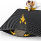 35" x 30" Cat Litter Mat - Ultra-Large Litter Box Mat with Double Layers, Urine-Proof and Non-Slip Litter Trapping Mat, Easy to Clean Kitty Litter Mats for Floor, Scatter Control, Black