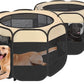 EighteenTek 2-in-1 Pop Up Cat Playpen XLarge, Dog Puppy Pet Playpen, Indoor Outdoor Cats Enclosed, Cat Tent House Crate Cage, Portable & Foldable Playpen for Kittens(No Divider, Unified Space)