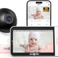 PARIS RHÔNE Video Baby Monitor, 2K UHD WiFi Camera, Night Vision, 5” Smart Baby Monitor with App Control, Motion and Cry Detection, AI Tracking, Three-Way Audio, RGB Night Light, Lullabies