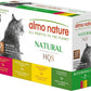 almo nature Wet Cat Food HQS Natural Rotational Diet Fish Selection & Chicken Drumstick - Variety Pack, Grain Free, Additive Free, Highly Digestible, Preservative Free 2.47-oz, 12 Pack