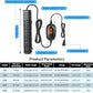 HiTauing Aquarium Heater, 50W/100W/200W/300W/500W Submersible Fish Tank Heater with Over-Temperature Protection and Automatic Power-Off When Leaving Water for Saltwater and Freshwater