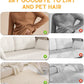 Pet Hair Remover, 2025 Upgrated Five-Finger Electrostatic Pet Hair Removal Gloves, Cat & Dog Hair Remover for Couch, Furniture,Clothing, Animal Fur Removal Tool, Cat Grooming Gloves-2PCS