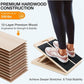 Professional Wooden Slant Board for Calf Stretching, Portable 5-Stretch Board for Knees, Non-Slip Foot Incline Board Physical Therapy Equipment Calf Stretch, Extra Side Handle for Carry