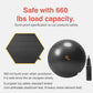 Exercise Ball for Balance Stability Fitness Workout Yoga Pilates at Home Office & Gym Birthing Ball for Pregnancy, Office Ball Chair