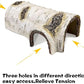 Reptile Hide Caves Simulation Tree Hideout Snake Hide Leopard Gecko Terrarium Plastic Plant Leaves Ornament Habitat Shelter Decor for Lizard Hermit Crab Spider Frog Amphibians Medium Size
