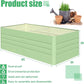 SnugNiture Galvanized Raised Garden Bed 6x3x2FT Outdoor Large Metal Planter Box Steel Kit for Planting Vegetables, Flowers