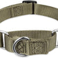 Premium Upgraded Durable Nylon Anti-Escape Martingale Dog Collar for Medium Boy and Girl Dogs Comfy and Safe - Walking, Professional Training, Daily Use. (Medium, Military Green)