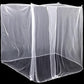 4 Corners Mosquito Net for Mosquiteros para Camas Bed Canopies Netting Bed Drapes Rectangular Mosquito Mesh for Camping Home Outdoor Travel (White,L75 X W59 X H67 Inch,Opening)