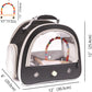 Portable Parrot Travel Cage Carrier with Small Swing Toy&Cage Colorful Toys Set Small Bird Parakeet Bag with Standing Perch Bird Carry Transport Bag (Black, Carreir/Swing)