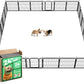 FXW Rollick Unleashed Dog Playpen for Indoor, Yard, RV Camping, 24 inch 24 Panels for Small and Puppy Dogs, Black│Patented