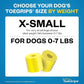 Dr Buzby's XSmall ToeGrips for Dogs - Instant Traction on Wood/Hardwood Floors - Anti Slip Relief - Grippers for Senior Dogs - Stop Sliding Instantly - Rubber Nails for Paws - 1 Pack (20 Grips)