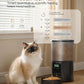 Automatic Cat Feeder Food Dispenser: 6L Timed Small Dog Dry Food Dispenser with 10s Voice - Distributeur Nourriture Chat Hund Programmable - Auto Pet Feeder with 1-6 Meals Black