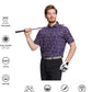 Men's Golf Polo Shirts Short Sleeve Striped Performance Moisture Wicking Dry Fit Golf Shirts for Men