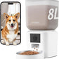 Automatic Dog & Cat Feeder with Camera & WiFi – 8L/34 Cups, 1080P Night Vision, 2.4 & 5G WiFi, 2-Way Talk, 10s Voice Recording, Timed Food Dispenser, Up to 99 Portions, 15 Meals Per Day
