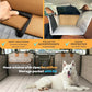 APetsPlanet Dog Car Seat Cover for Back Seat Hard Bottom - Waterproof Backseat Extender for Dogs - Pet Hammock for Car, Truck, SUV - Protector Bed with Mesh Window & Storage - Gray, with Door Covers