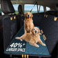 Back Seat Extender for Dog, Waterproof Dog Car Seat Cover for Back Seat, Hard Bottom Car Seat Cover, Large-Space Hammock for Car Truck SUV, Pet Seat Cover Holds 450lbs(Black)