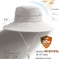 FURTALK Womens Sun Hat with Ponytail Hole Beach Hiking Summer Wide Brim UPF 80+ Outdoor Protection Foldable Bucket Hat