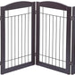 Spirich Freestanding Wire Pet Gate for Dogs, 30 inches Tall Dog Gate for The Houes, Doorway, Stairs, Pet Puppy Safety Fence,Set of Support Feet Included (Espresso, 4 Panels) ASIN: B07T8Z8NKL