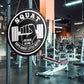 Gym Sign Decor, Home Gym Sign, Funny Gym Decorations, Workout Room Fitness Room Decor Gym Sign Decoration, Gym Bodybuilding Gift for Trainer Exercise Lover Men, Because No One